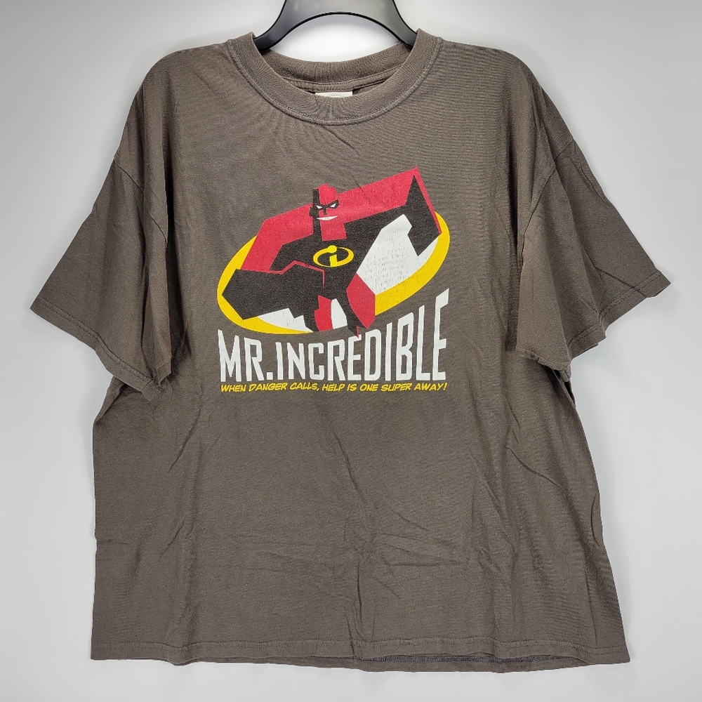The Incredibles Vintage Y2K Disney Pixar Animated Movie Promo Shirt Mens XL Rare